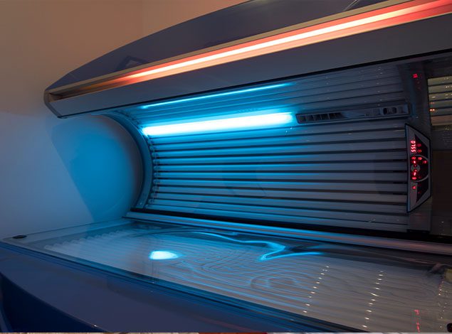 tanning bed in gym