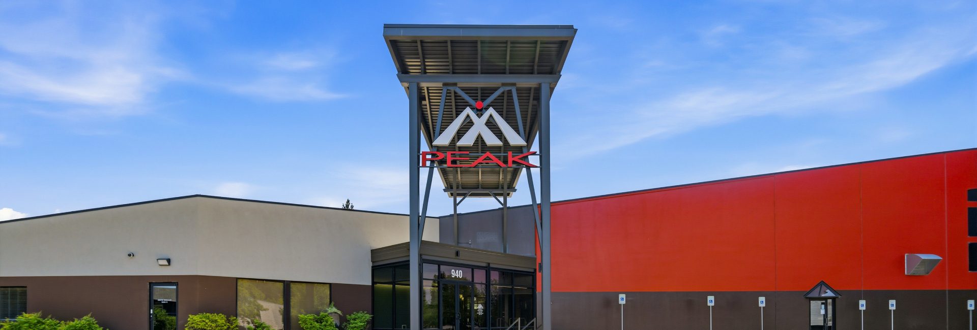 Exterior of the newly remodeled Peak Health & Wellness gym in Coeur d'Alene, Idaho.