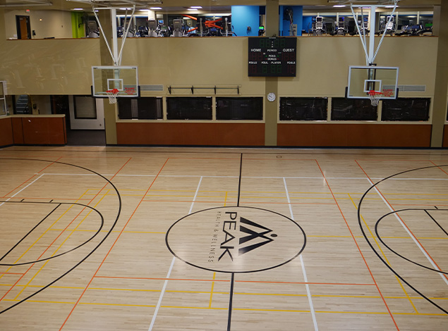 basketball court inside gym