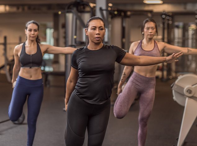 group of people working out