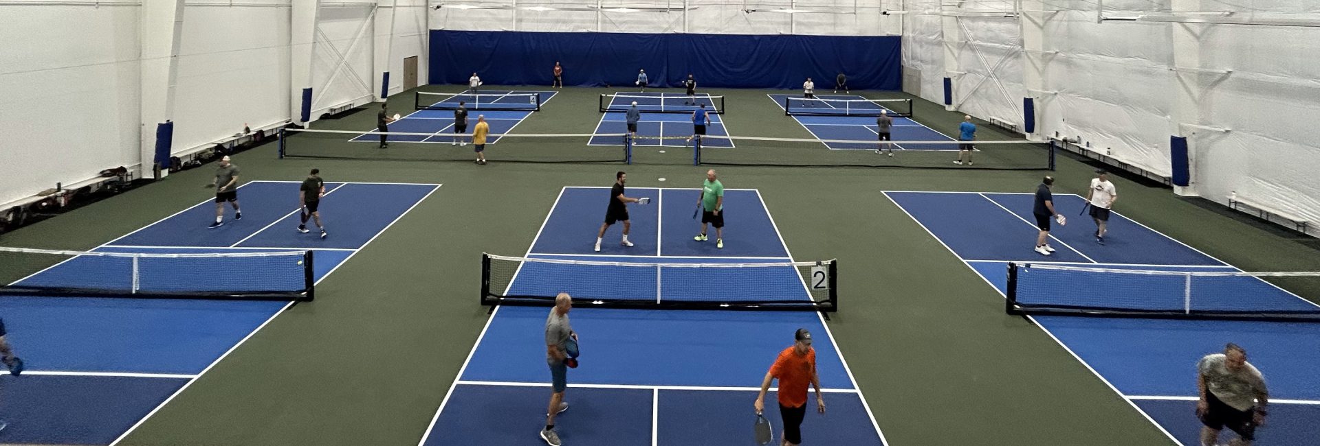 pickleball courts at peak health and wellness center in Missoula blue mountain
