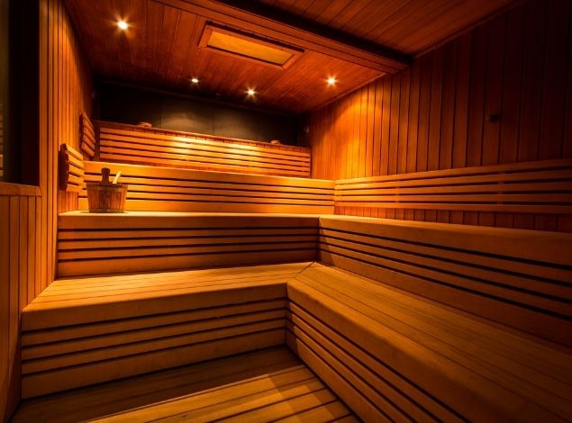 relaxing sauna