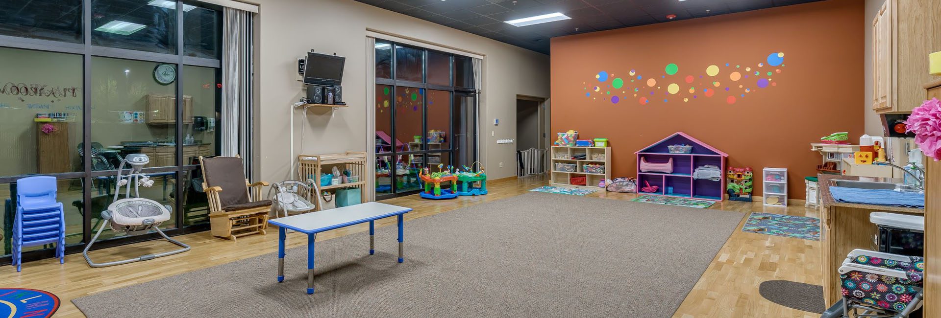 dedicated childcare room